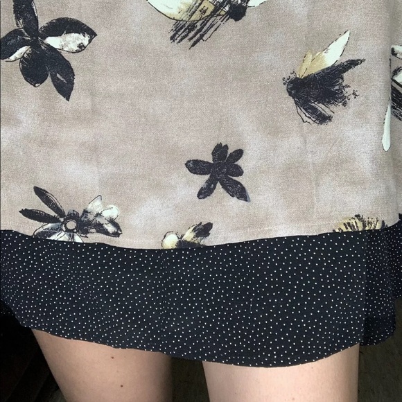 Sigrid Olsen Sport Floral Polkadot Trim Skirt - Picture 6 of 7